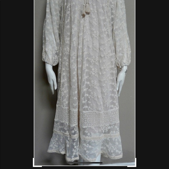 ANTHROPOLOGIE Embroidered Lace Dress - Picture 5 of 5